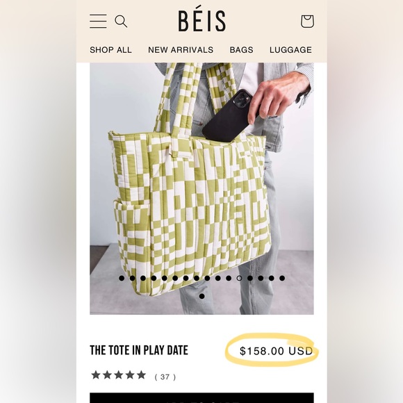 Beis Play Date Tote (Large/Spacious) - Picture 9 of 12